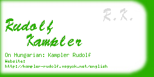 rudolf kampler business card